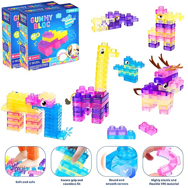 Mekani, gnjecavi blokovi za slaganje | JELLYFUN